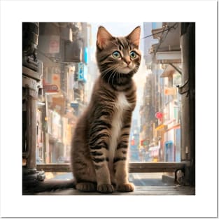 Cute Funny Kittens Beautiful Cats Posters and Art